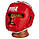 Боксерський шолом тренувальний PowerPlay 3100 PU Червоний S, фото 2