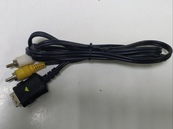 Кабель 2*RCA -> фирменный разъем, для видеокамеры SAMSUNG, 1м, б/у, фото 1