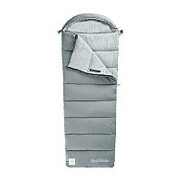 Спальний мішок Naturehike Pongee Cotton M400 NH20MSD02 1°C Gray розмір Left