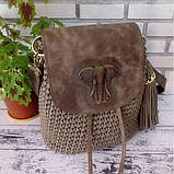 Клапан для рюкзака "Слон". Колір "Сафарі"., фото 4