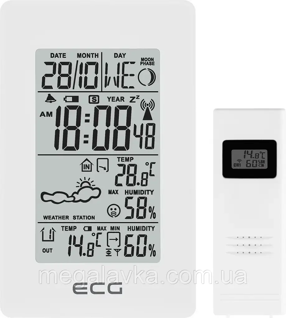 Метеостанція ECG MS 100 White — MegaLavka