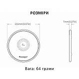 Швидке бездротове заряджання 15W для телефона Apple iPhone, SAMSUNG, Huawei, Xiaomi та ін. ESSAGER чорна, фото 8