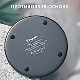 Швидке бездротове заряджання 15W для телефона Apple iPhone, SAMSUNG, Huawei, Xiaomi та ін. ESSAGER чорна, фото 3