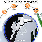 Швидке бездротове заряджання 15W для телефона Apple iPhone, SAMSUNG, Huawei, Xiaomi та ін. ESSAGER чорна, фото 7