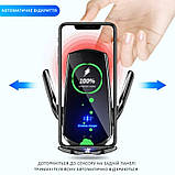 Швидке 15W 2в1 бездротове/дротове заряджання-тримач для телефона в машину з автоматичним затискачем FDGAO, фото 5