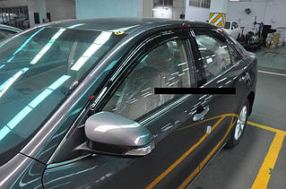 Дефлектори вікон (вітровики) Toyota Camry V50 2011-2018 (Hic)
