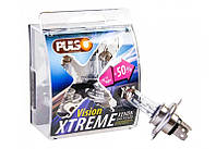 Автолампы галогенные Pulso X-treme Vision +50% (Н4 P43T/12V/55W/1450Lm/4000К)