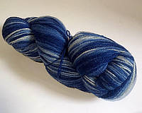 Пряжа Aade Long Kauni, Artistic yarn 8/2 Blue White (Голубо-Белый), 100 г