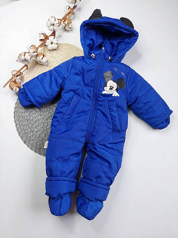 Дитячий демісезонний комбінезон Міккі 80 розмір весняно-осінній комбінезон для діток, фото 1