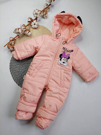 Дитячий демісезонний комбінезон Міккі 80 розмір весняно-осінній комбінезон для діток, фото 2