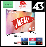 Samsung Smart TV 4K телевизор 2022 год Ultra HD, LЕD, IPTV, T2 43 дюйма WIFI Сборка Корея Самсунг Гарантия