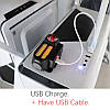 Ліхтар акумуляторний налобний BAILONG BL-611-1LM+2COB micro USB 3 діоди + 18650 акумулятор, фото 6