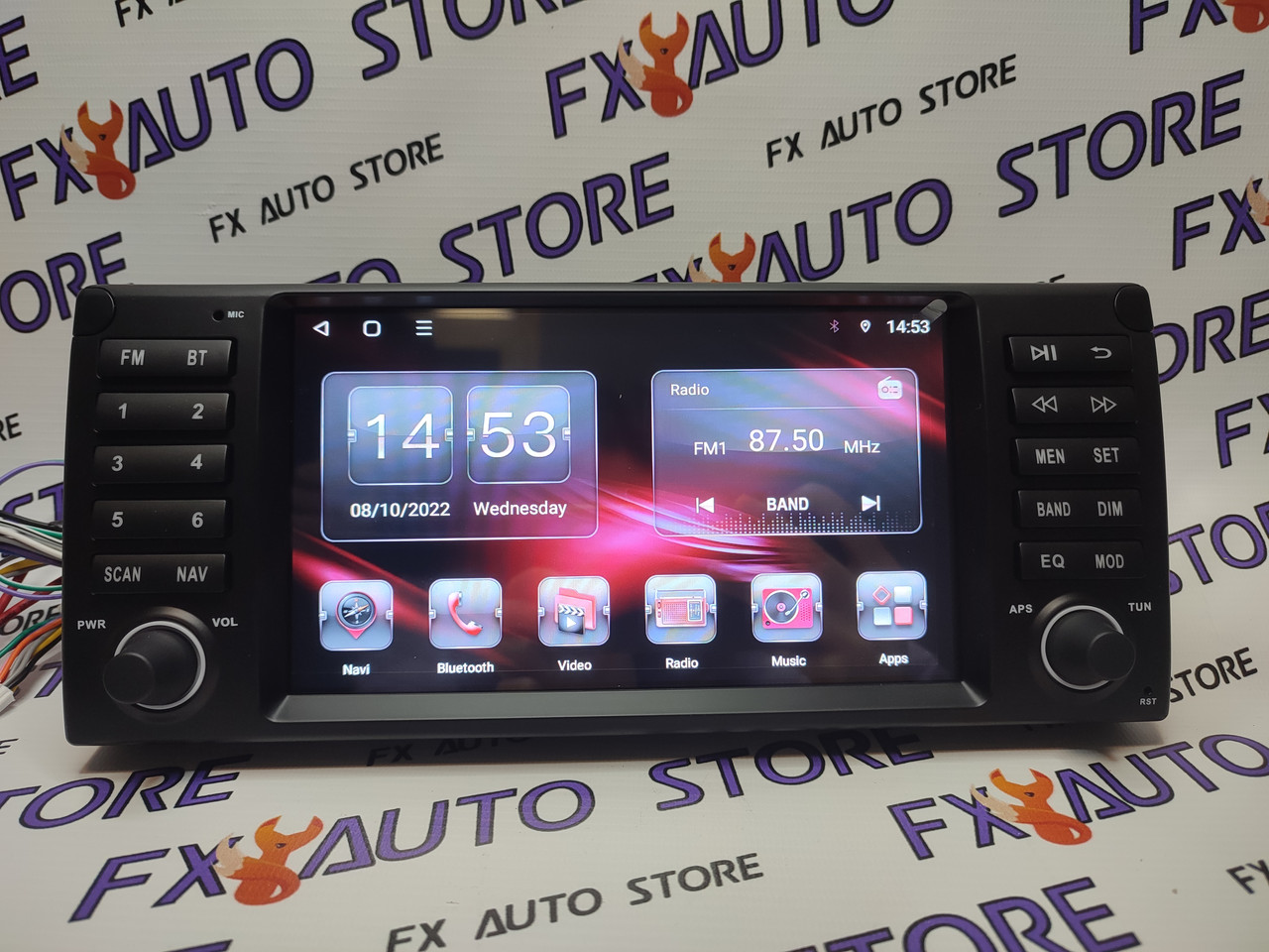 Android Магнітола для BMW 5 E39 1995-2003 E53 X5 M5 2/32 Gb 8core IPS DSP 4G CarPlay Android Auto нова 8 дюймів, фото 1