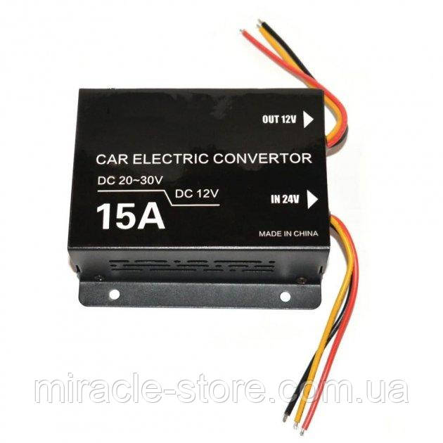 Компактний перетворювач QIAO TB 2412 15 A з 24 V на 12 V