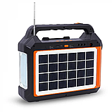 Ліхтар EP-0198 Power Bank-радіо-блютуз із сонячною панеллю 9 V 3 W + лампочки | Портативний зарядний пристрій, фото 5
