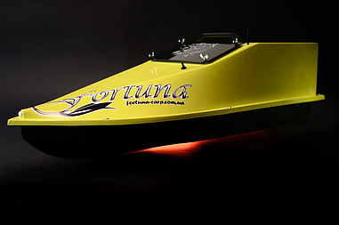 Кораблик для прикормки Фортуна (акrумулятор 15000 mAh) Жовтий