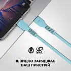 Дата-кабель ArmorStandart AR88 Type-C (тато) - Type-C (тато) 1 м Blue 3A, фото 3