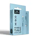 Дата-кабель ArmorStandart AR88 Type-C (тато) - Type-C (тато) 1 м Blue 3A, фото 5