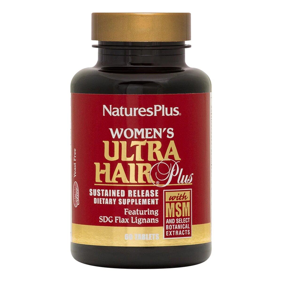 Комплекс для Зростання Оздоровлення Волосся для Жінок, Ultra Hair, Natures Plus, 60 таблеток