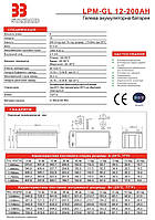 Гелевый аккумулятор 200А 12В 33 Standard