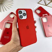 Силиконовый чехол на Айфон 13 Про c закрытым низом | iPhone 13 Pro Red (14)