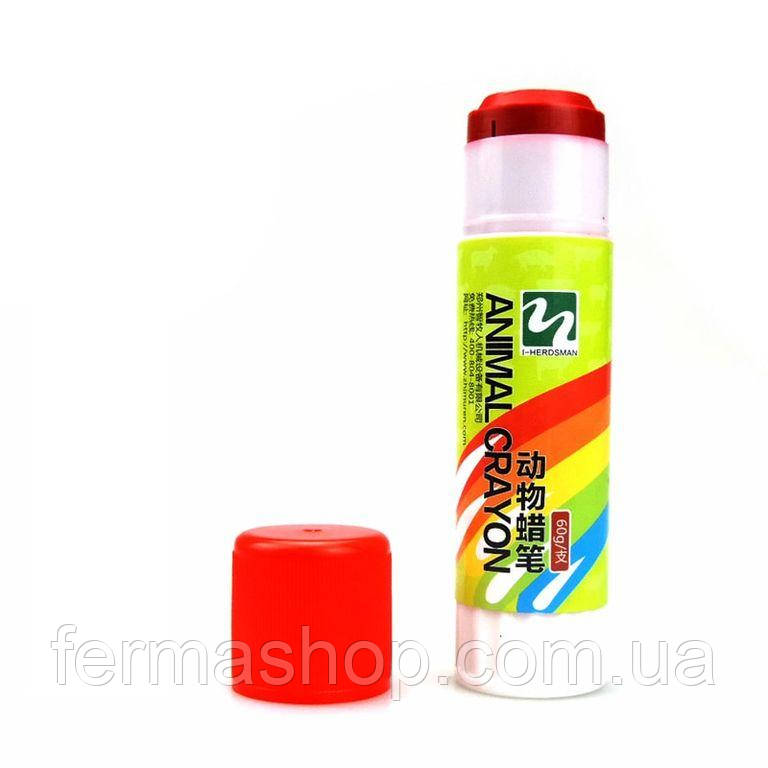 Маркувальний олівець для маркування тварин 60 грам, червоний, фото 1