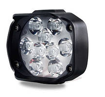 Фара протитуманна LED Овал-міні 12W (1W*12) 12 V 60*75*60 mm Далекий/Spot (1 шт.) (пластик.корпус) 12 Led