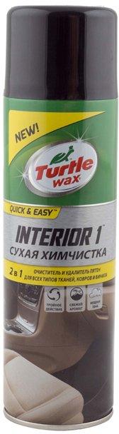 Очиститель салона пена 500ml "Turtle Wax" Interior 1 /обивка,пластик с ...