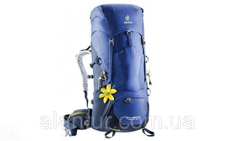 Рюкзак Deuter Aircontact Lite 35+10 SL для трекінгу, з системою вентиляції, колір індиго-наві., фото 1
