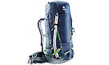 Рюкзак Deuter Guide 45+ cranberry-navy, легкий альпіністський рюкзак з вентиляцією та Х-обраним каркасом., фото 3