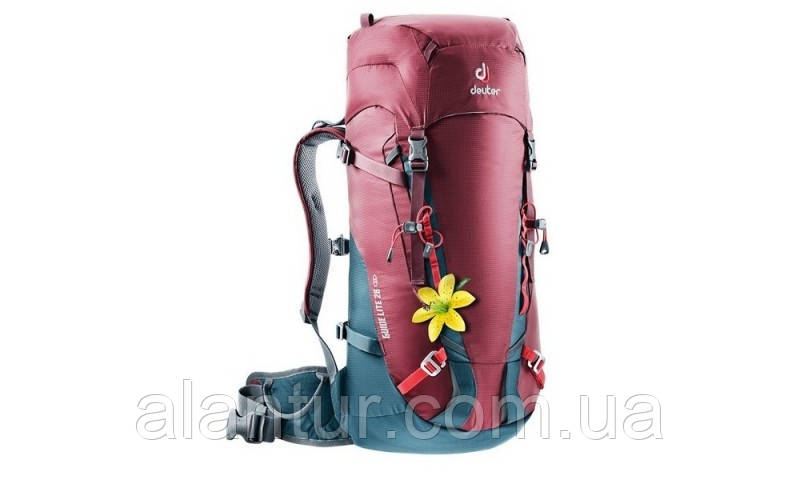 Рюкзак Deuter Guide Lite 28 SL жіночий бордовий для альпінізму та хайкінгу, фото 1