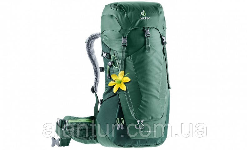 Рюкзак Deuter Futura 24 SL жіночий, 24 л, зелений, із системою Aircomfort та дощовиком.
