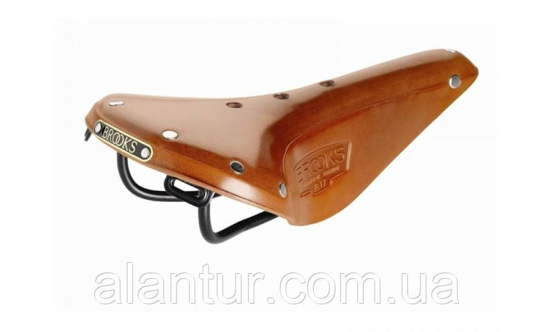 Сідло Brooks B17 Narrow Honey для шосейних та туристичних велосипедів, шкіряне, фото 1