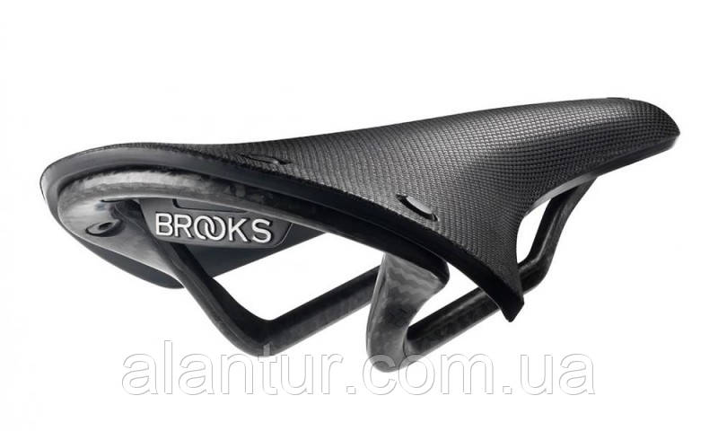 Сідло Brooks CAMBIUM C13 CARBONE 145 мм чорне – легке, водостійке, зручне для велопоїздок, фото 1