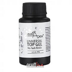 Каучуковий топ без липкого шару Nail Apex Crystal 30 мл