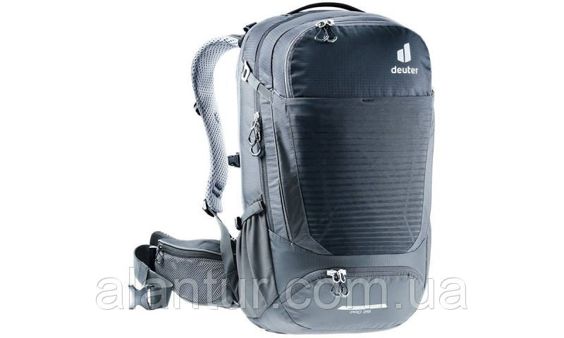 Велосипедний рюкзак Deuter Trans Alpine Pro 28 л чорний, унісекс, з поясним ременем