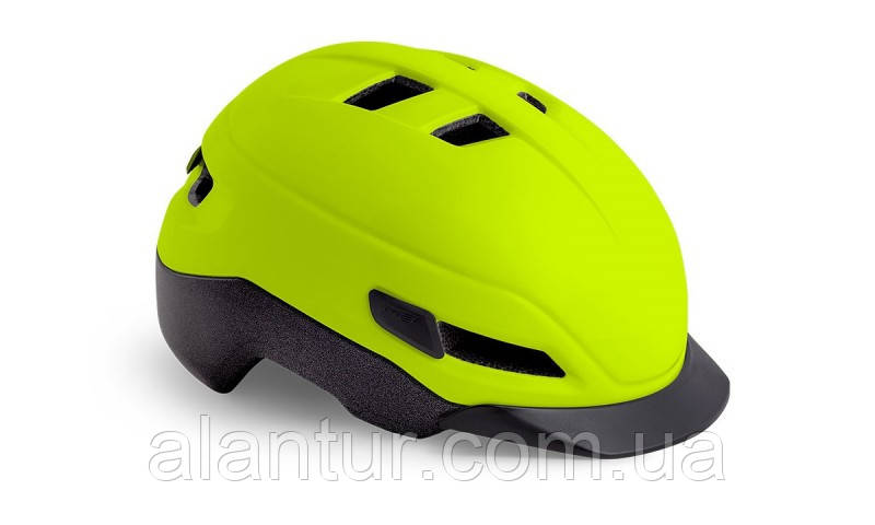 Велошлем Met Grancorso glossy safety yellow, фото 1