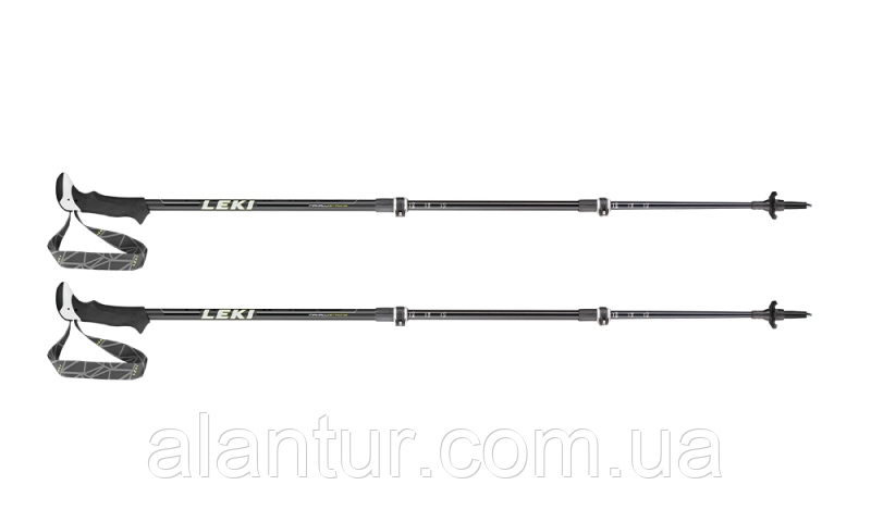 Трекінгові палиці LEKI Makalu з рукояткою Aergon Thermo, 3 секції, 110-145 см, алюміній, фото 1