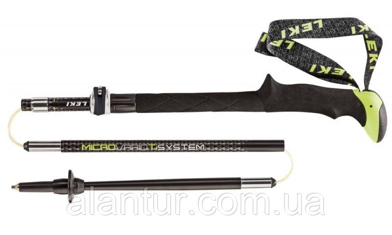 Трекінгові палиці Leki Micro Vario TI, легкі, складані, 110-130 см, алюміній, фото 1