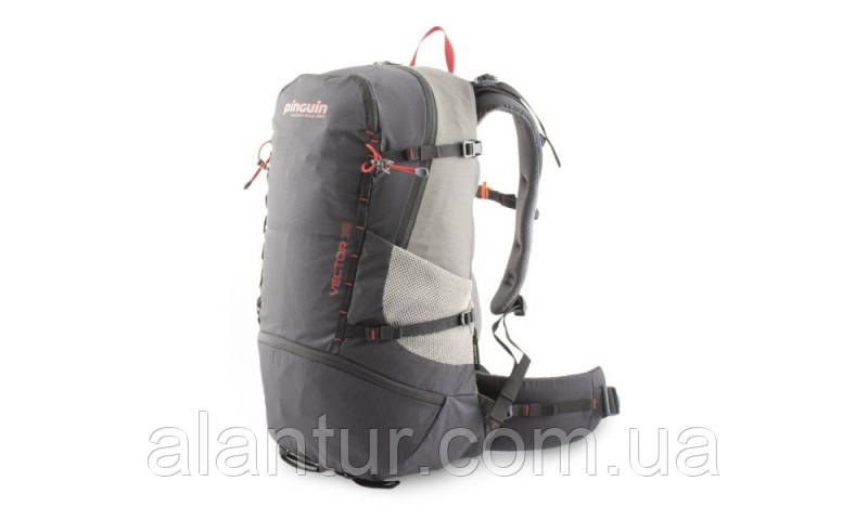 Рюкзак Pinguin Vector 35 Black для трекінгу, 2 камери, 1.33 кг, чохол від дощу, фото 1