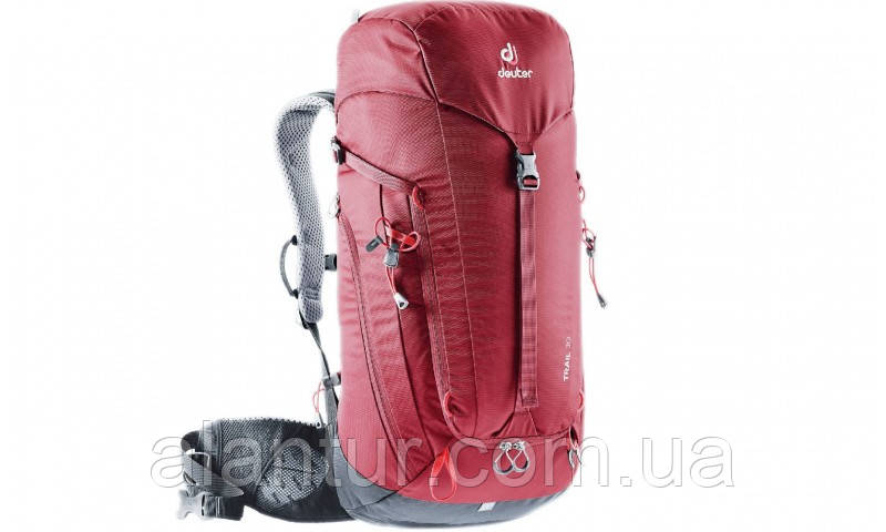 Рюкзак Deuter Trail 30, червоний, з системою вентиляції Aircontact, об'єм 30 л, фото 1