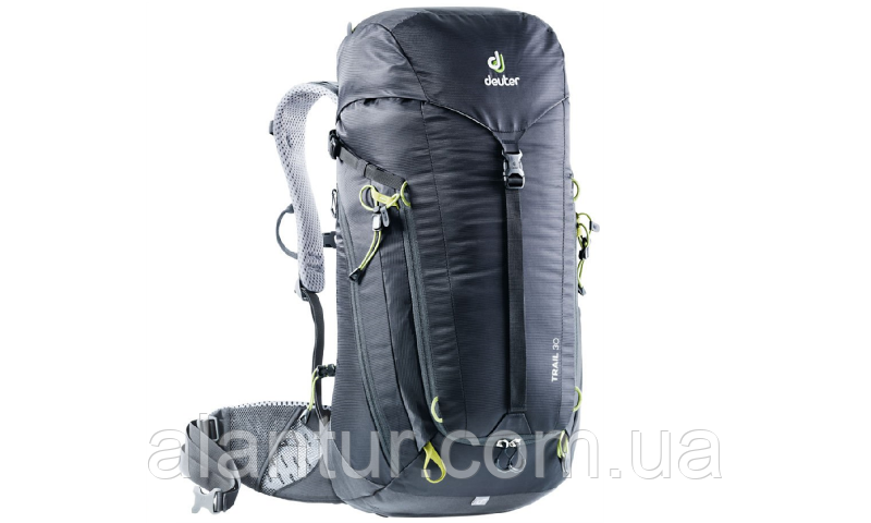 Рюкзак Deuter Trail 30 чорний-грфіт для альпінізму з вентиляцією та дощовиком