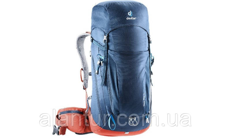 Рюкзак Deuter Trail Pro 36, синій, для активного відпочинку та альпінізму.