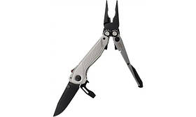 Мультитул SOG Flash MT Silver/Black - Багатофункціональний інструмент з ножем CRYO D2 та 7 функціями.