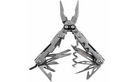 Мультитул SOG PowerLitre Bead Blast, 17 функцій, нержавіюча сталь, компактний 81 мм