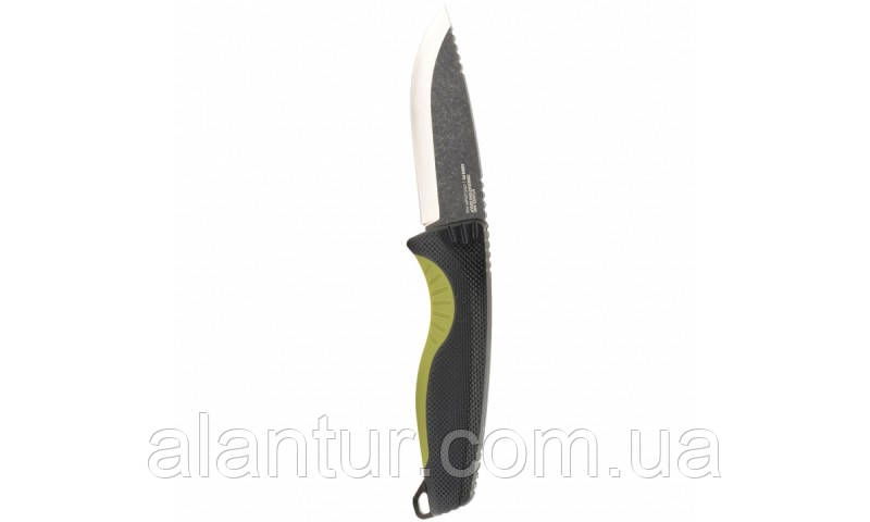 Ніж SOG Aegis FX Black/Moss Green для туризму з фіксованим лезом, 9,4 см, фото 1