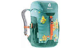 Дитячий рюкзак Deuter Schmusebär 8 л, колір dustblue-alpinegreen, з відбивачами