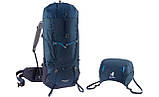 Рюкзак Deuter Aircontact 45+10, синій, для походів, легкий і місткий, 2.29 кг, фото 5