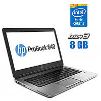 Ноутбук HP ProBook 640 G1 / 14"/ Core i5-4200M /8 GB DDR3/ 120GB SSD/ HD Graphics 4600/ АКБ не держит