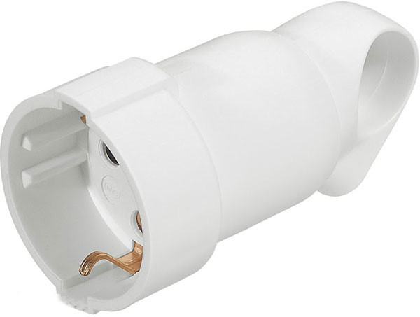 Розетка Legrand з з/к 16 А з кільцем біла (50191), фото 1